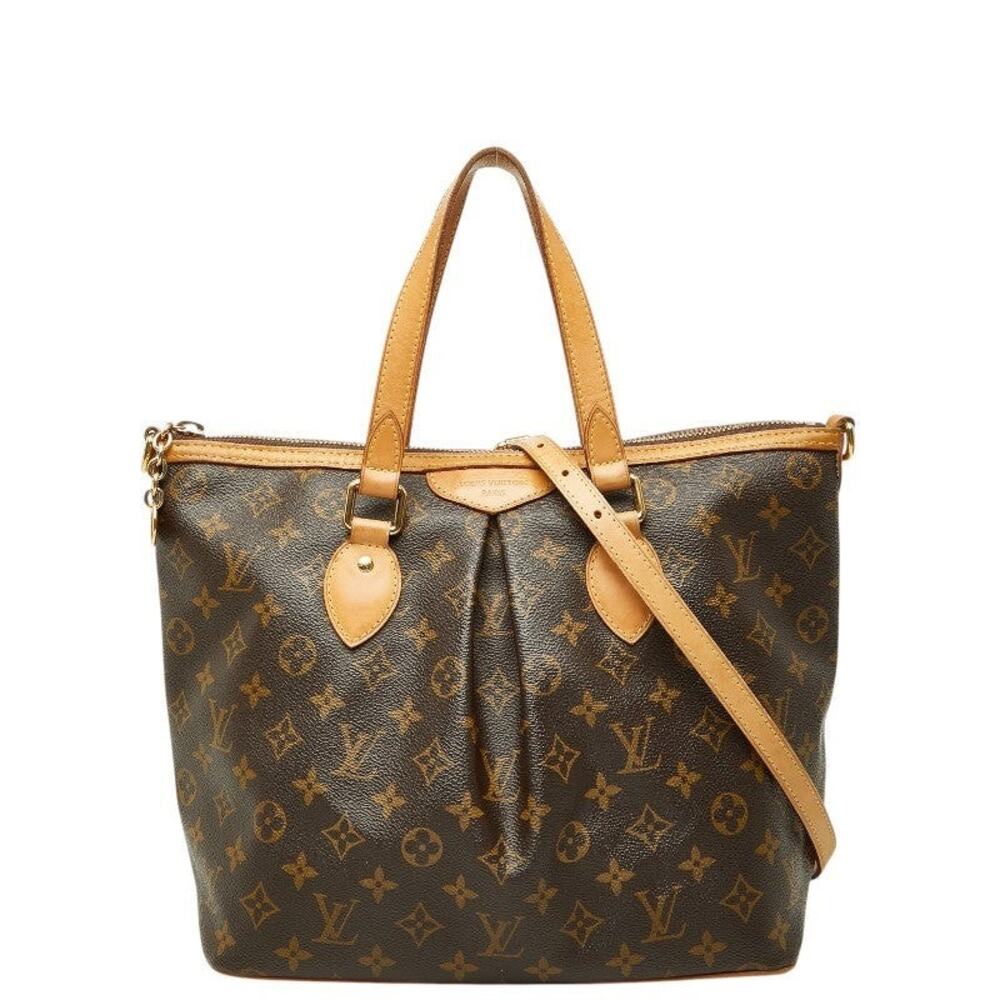 Louis Vuitton Monogram Palermo PM Handbag Brown